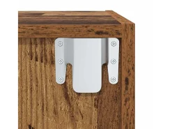Gabinete de TV 2 pcs Marrón 37 x 37 x 142.5 cm