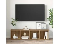 Gabinete de TV 4 pcs Marrón 37 x 35 x 37 cm