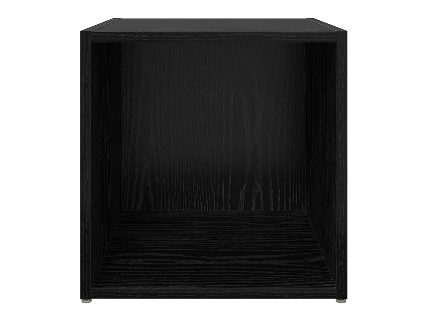 Gabinete de TV 4 pcs Negro 37 x 35 x 37 cm Madera contrachapada