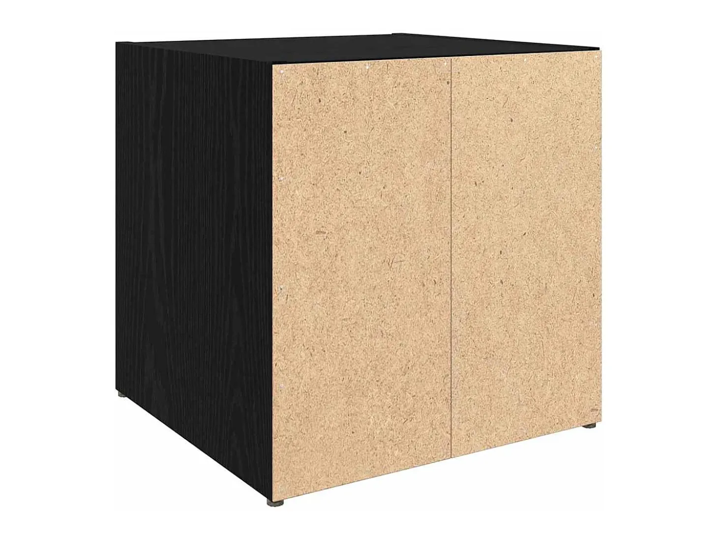 Gabinete de TV 4 pcs Negro 37 x 35 x 37 cm Madera contrachapada