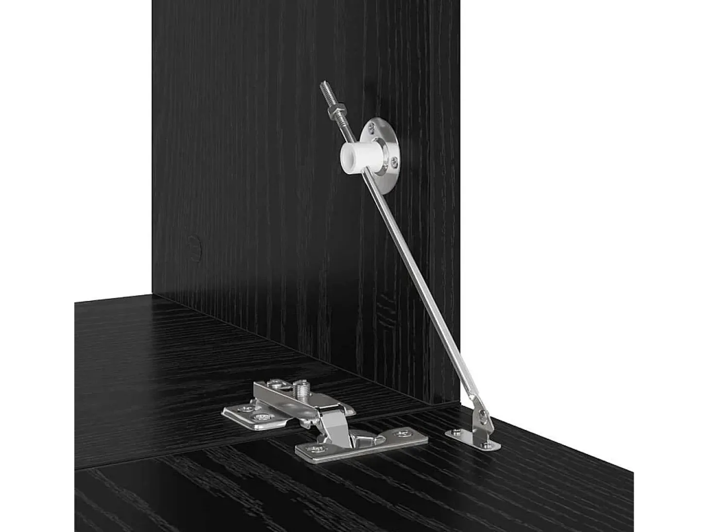 Gabinete de TV 2 pcs Negro 60 x 30 x 30 cm Madera contrachapada