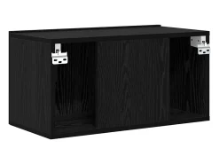 Gabinete de TV 2 pcs Negro 60 x 30 x 30 cm Madera contrachapada
