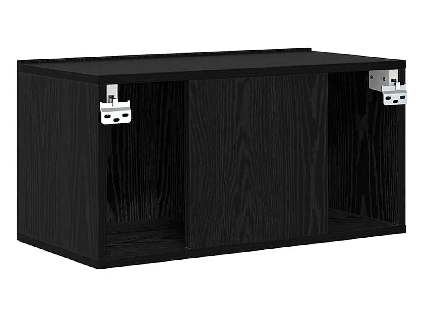 Gabinete de TV 2 pcs Negro 60 x 30 x 30 cm Madera contrachapada