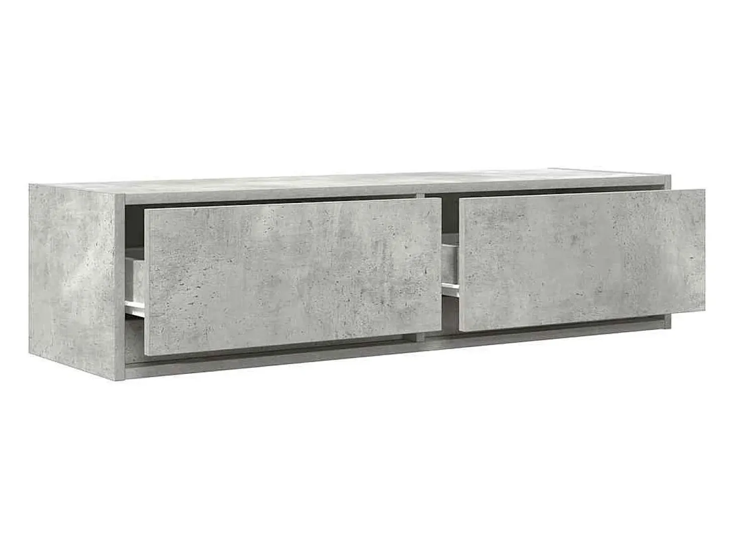 Gabinete de TV con cajón Gris hormigón 100 x 31 x 25.5 cm