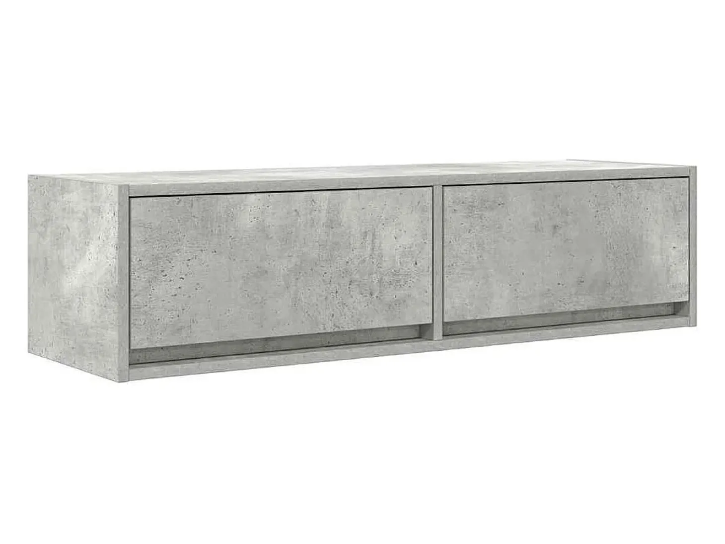 Gabinete de TV con cajón Gris hormigón 100 x 31 x 25.5 cm