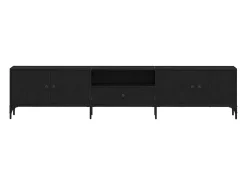 Gabinete de TV con cajón Roble negro 200 x 25 x 44 cm