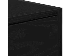 Gabinete de TV con cajón Roble negro 100 x 31 x 25.5 cm