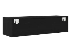 Gabinete de TV con cajón Roble negro 100 x 31 x 25.5 cm