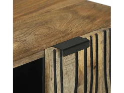 Gabinete de TV Marrón 105 x 33 x 46 cm madera maciza de mango