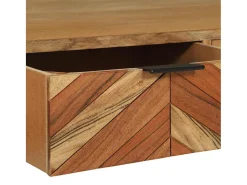 Gabinete de TV Marrón 100 x 35 x 50 cm Madera maciza de Acacia