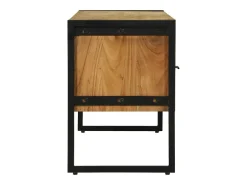 Gabinete de TV Marrón 100 x 35 x 50 cm Madera maciza de Acacia