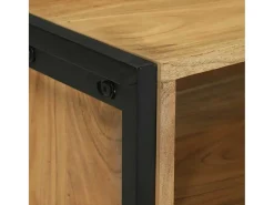 Gabinete de TV Marrón 100 x 35 x 50 cm Madera maciza de Acacia