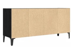 Gabinete de TV Negro 69.5 x 30 x 50 cm Madera contrachapada