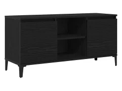 Gabinete de TV Negro 102 x 35 x 50 cm Madera contrachapada