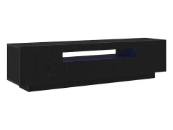 Gabinete de TV Negro 160 x 35 x 40 cm Madera contrachapada