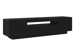Gabinete de TV Negro 160 x 35 x 40 cm Madera contrachapada
