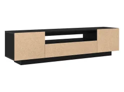 Gabinete de TV Negro 160 x 35 x 40 cm Madera contrachapada