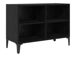 Gabinete de TV Negro 69.5 x 30 x 50 cm Madera contrachapada