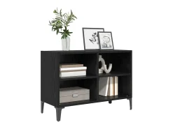 Gabinete de TV Negro 69.5 x 30 x 50 cm Madera contrachapada