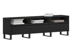 Gabinete de TV Roble negro 150 x 30 x 44.5 cm