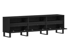Gabinete de TV Roble negro 150 x 30 x 44.5 cm