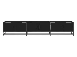 Gabinete de TV Roble negro 210 x 35 x 41 cm