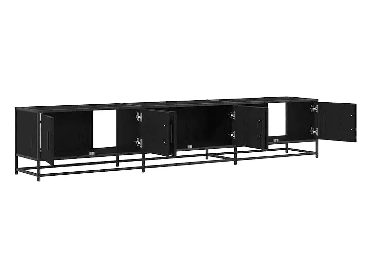 Gabinete de TV Roble negro 210 x 35 x 41 cm