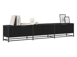 Gabinete de TV Roble negro 210 x 35 x 41 cm