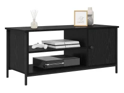 Gabinete de TV Roble negro 100 x 40 x 45 cm