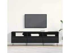Gabinete de TV Roble negro 150 x 30 x 44.5 cm