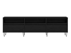 Gabinete de TV Roble negro 150 x 30 x 44.5 cm