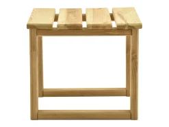 Garden Furniture - Mesa de tumbona madera de pino impregnada 30x30x26 cm