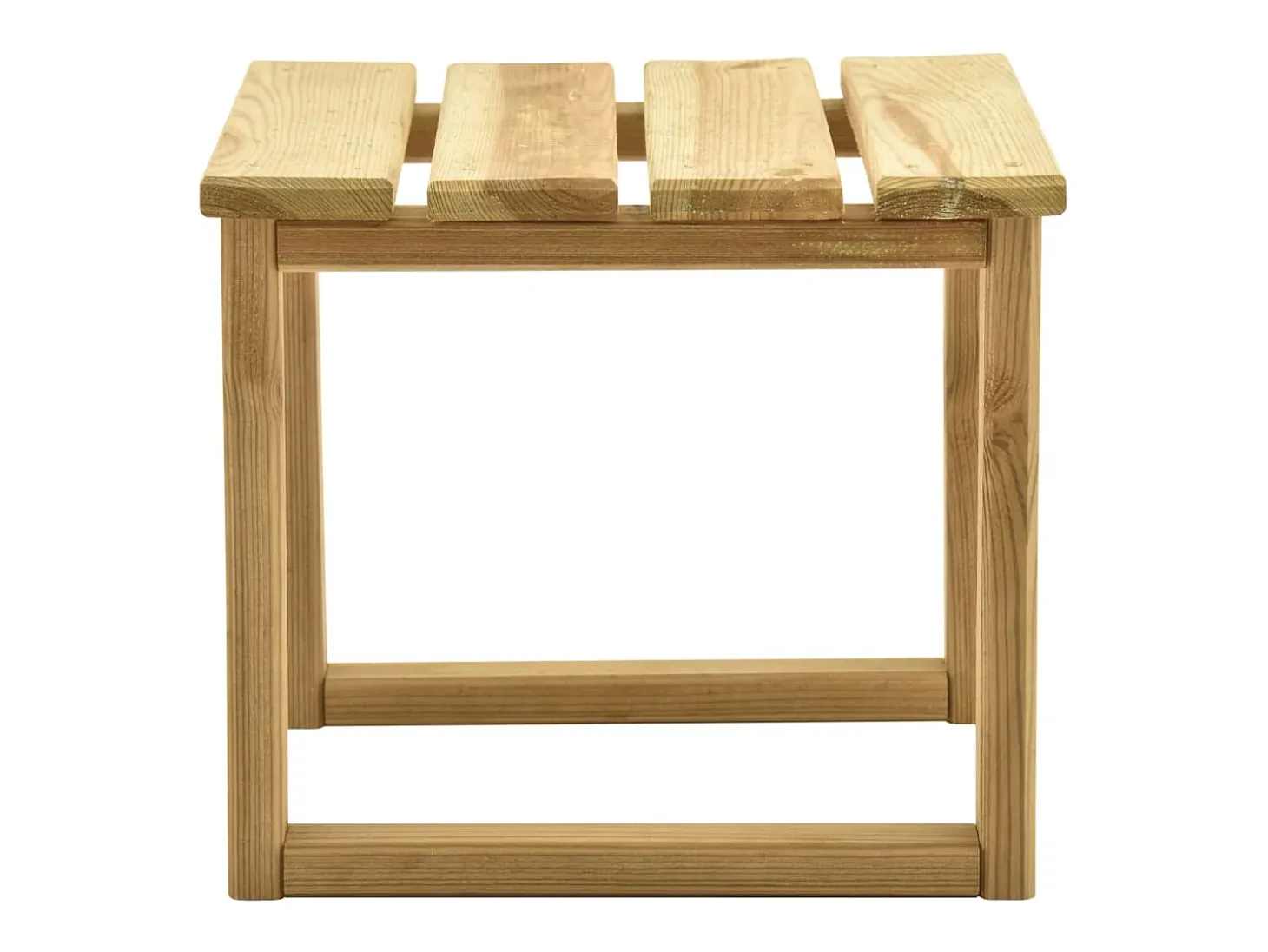 Garden Furniture - Mesa de tumbona madera de pino impregnada 30x30x26 cm