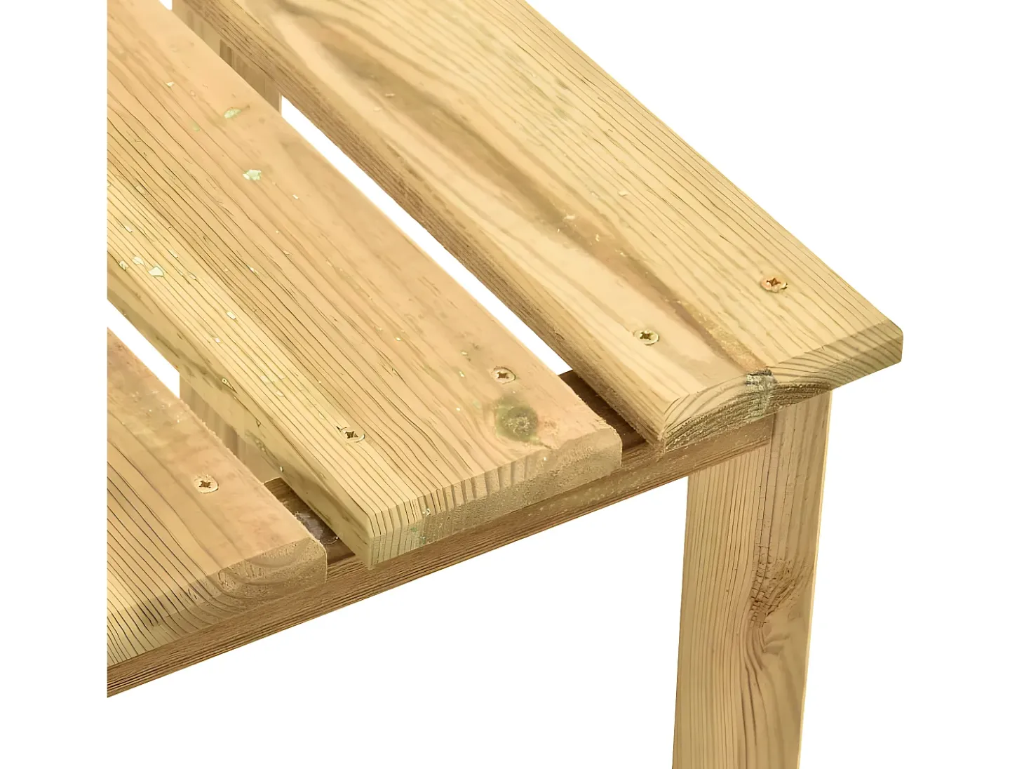 Garden Furniture - Mesa de tumbona madera de pino impregnada 30x30x26 cm