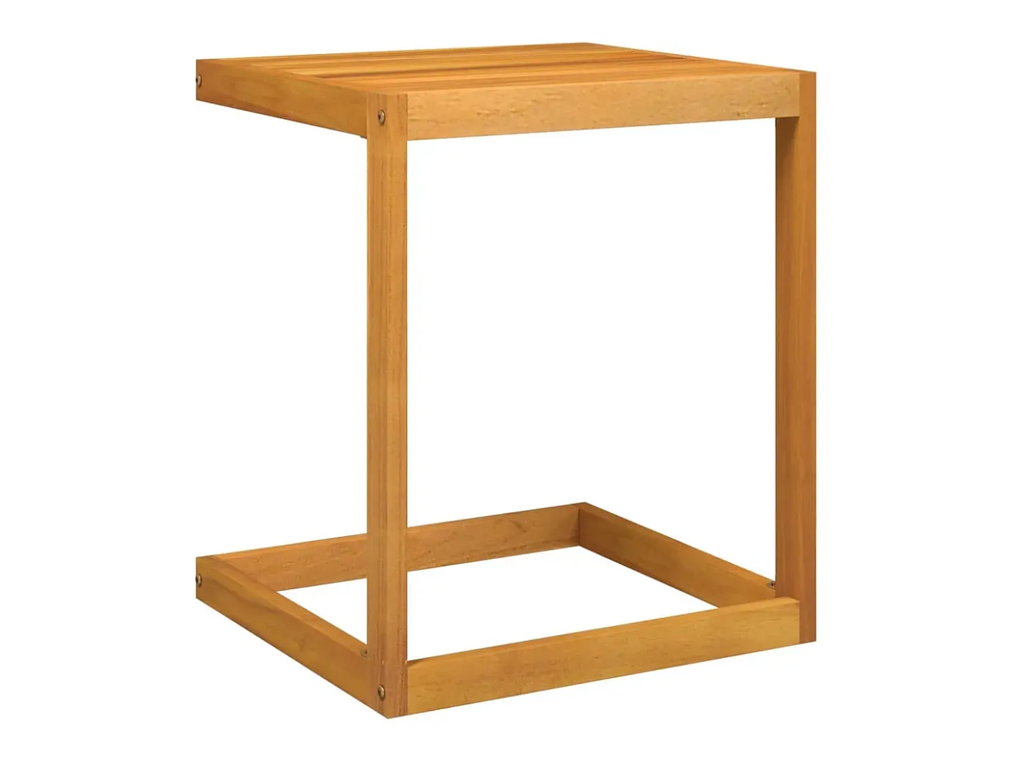 Garden Furniture - Mesa en forma de C madera maciza de acacia 42x40x50 cm