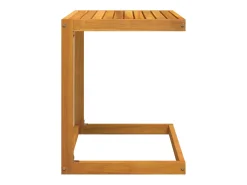Garden Furniture - Mesa en forma de C madera maciza de acacia 42x40x50 cm