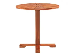 Garden Furniture - Mesa para terraza bistró madera maciza de acacia 70x70 cm