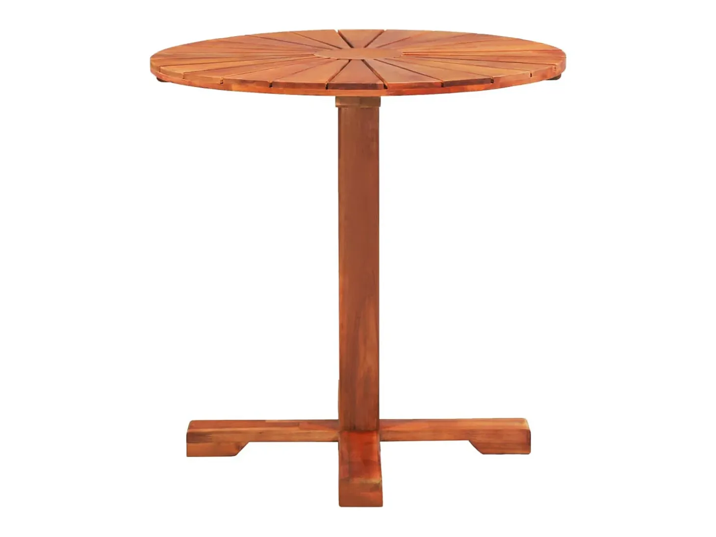 Garden Furniture - Mesa para terraza bistró madera maciza de acacia 70x70 cm