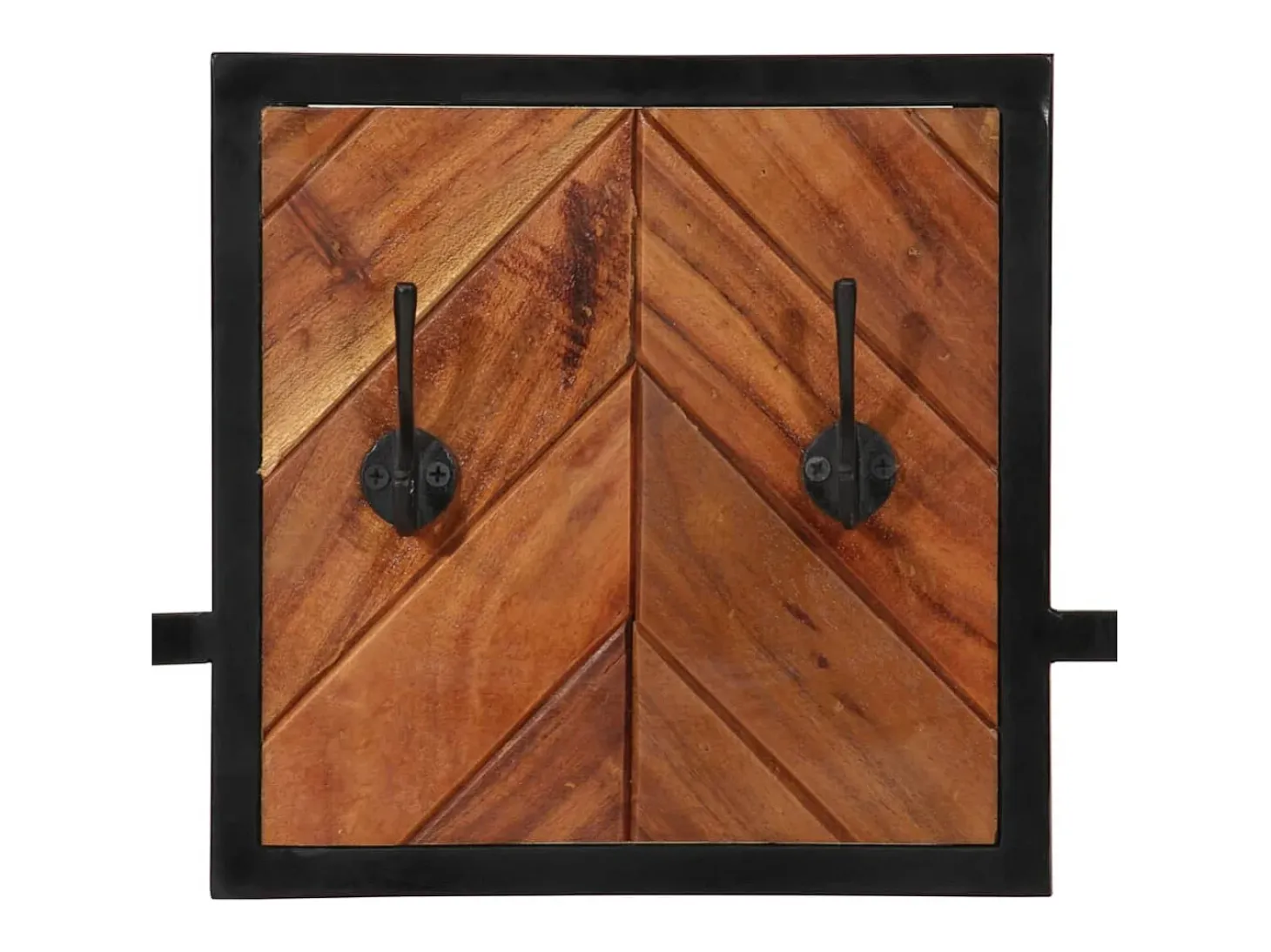 Garden Furniture - Perchero de pared madera maciza de acacia y erro 90x1x35 cm
