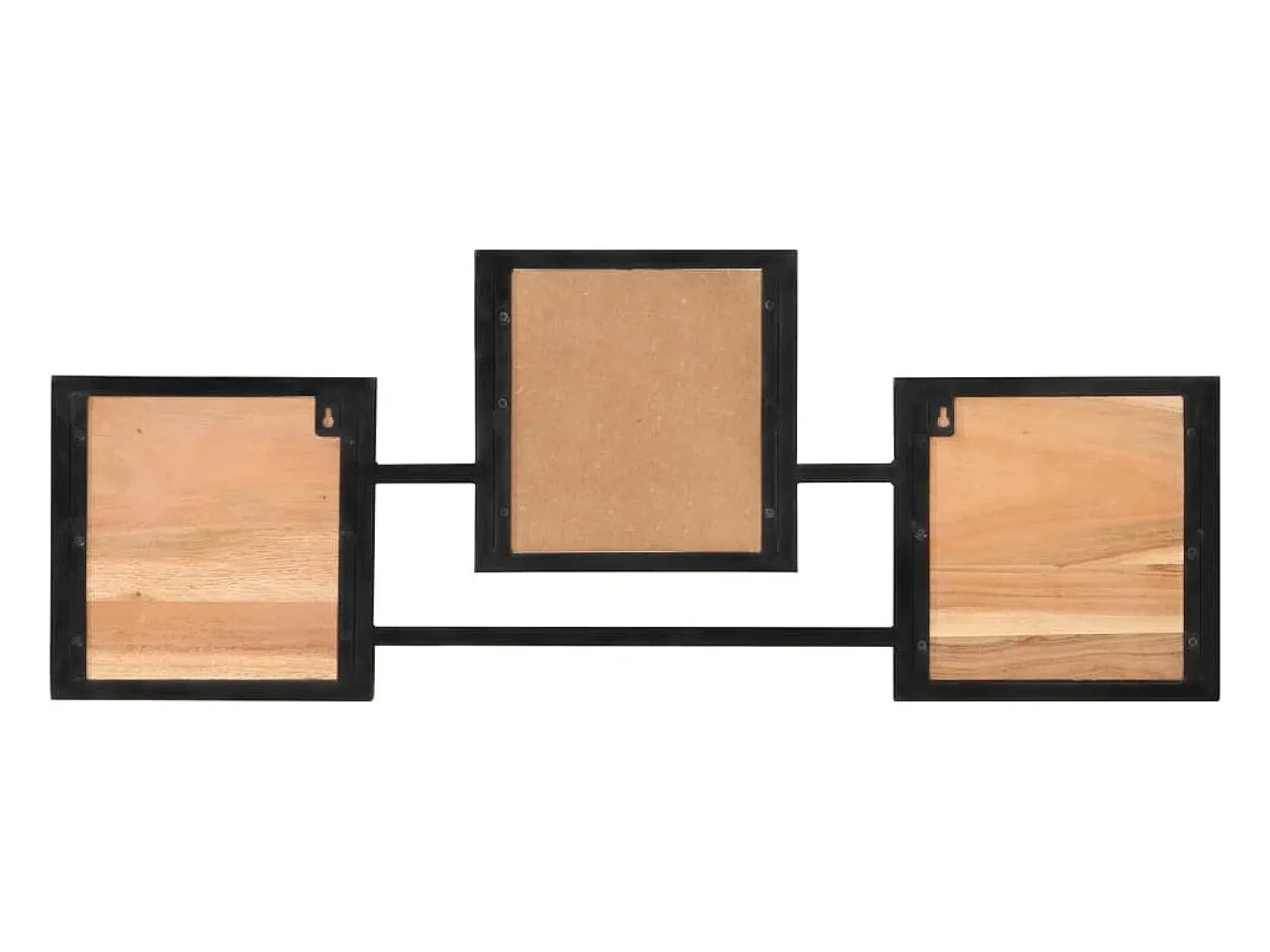 Garden Furniture - Perchero de pared madera maciza de acacia y erro 90x1x35 cm