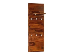 Garden Furniture - Perchero de madera maciza de acacia 118x40 cm