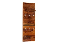 Garden Furniture - Perchero de madera maciza de acacia 118x40 cm