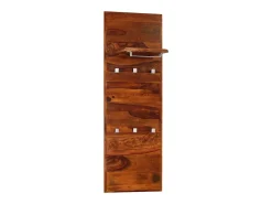Garden Furniture - Perchero de madera maciza de acacia 118x40 cm
