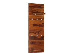 Garden Furniture - Perchero de madera maciza de acacia 118x40 cm