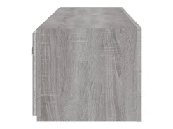 Gerben Muebles TV de pared con luces LED 2 uds gris Sonoma 80x35x31 cm