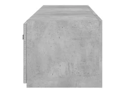 Gerben Muebles TV de pared luces LED 2 uds gris hormigón 80x35x31 cm