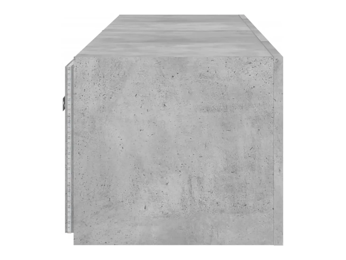 Gerben Muebles TV de pared luces LED 2 uds gris hormigón 80x35x31 cm