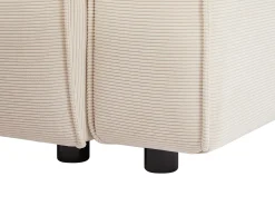 Gran sofá rinconera izquierda de pana beige BORORE de Pascal Morabito