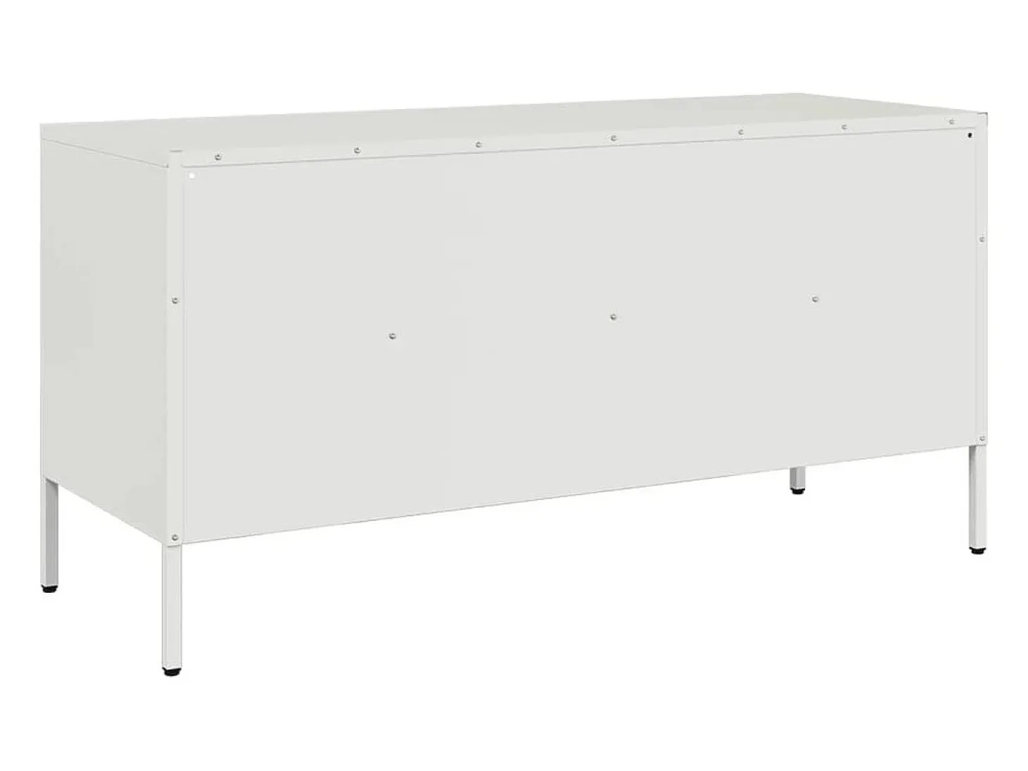 Gryln Mueble para TV acero blanco 100,5x39x50,5 cm