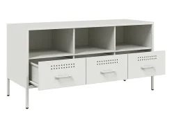 Gryln Mueble para TV acero blanco 100,5x39x50,5 cm